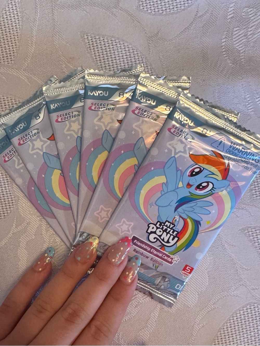6 My Little Pony Friendship Eternal Rainbow Edition Trading Card Packs